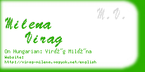 milena virag business card